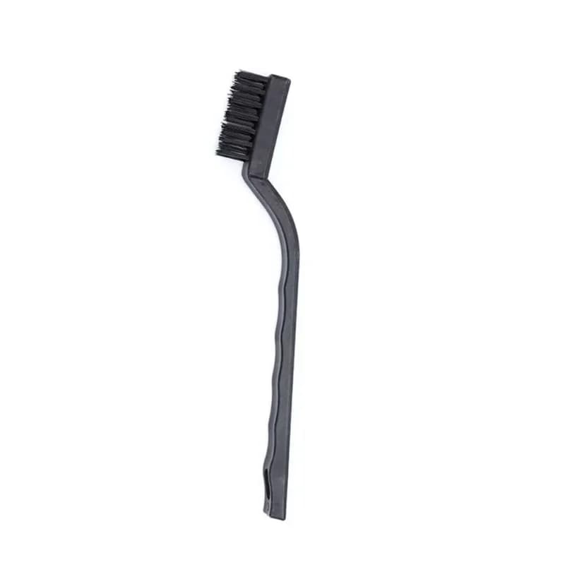 Jeu de brosses métalliques, poils en Nylon/laiton/acier inoxydable avec poignée incurvée pour la rou