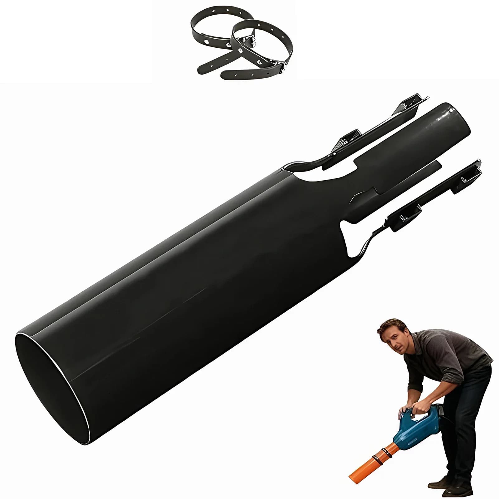 Amplificateur de débit d'air pour souffleurs à feuilles / Booster d'air pour souffleur à feuilles / 