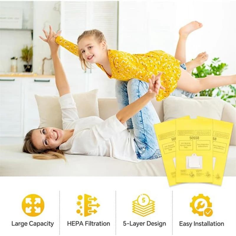 ABKR 20 pièces, sacs à poussière pour aspirateur, modèle 5055, pour aspirateurs à récipient de type 