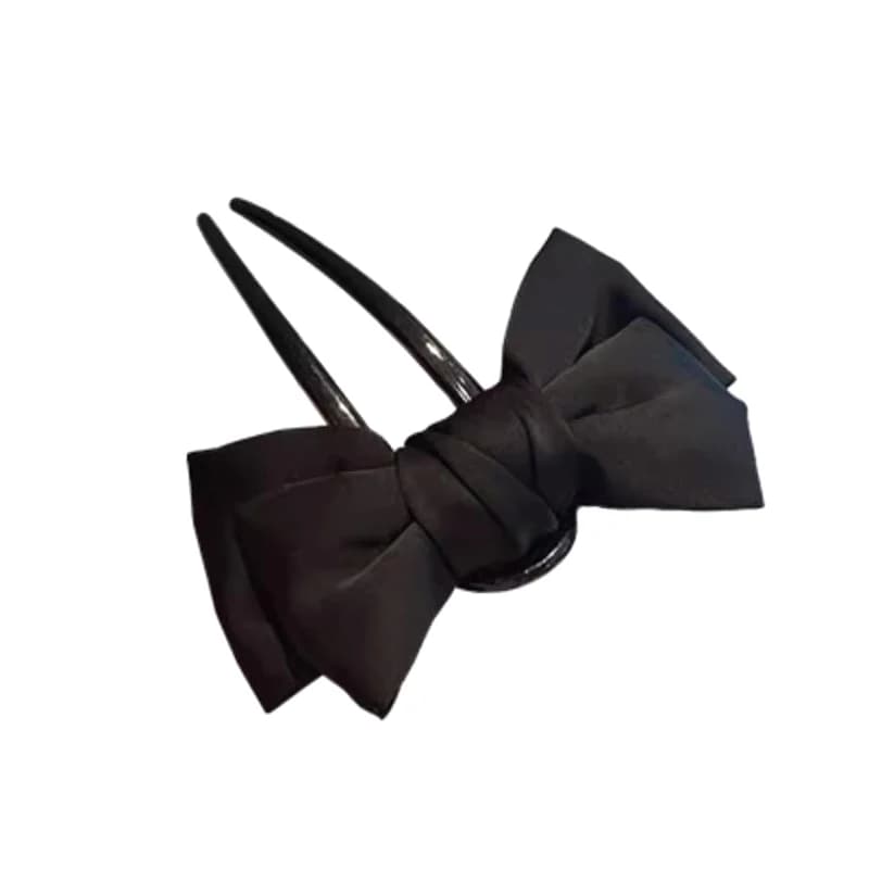 Pince à cheveux en forme de U avec nœud pour femmes, accessoire de usage quotidien pour filles, épin