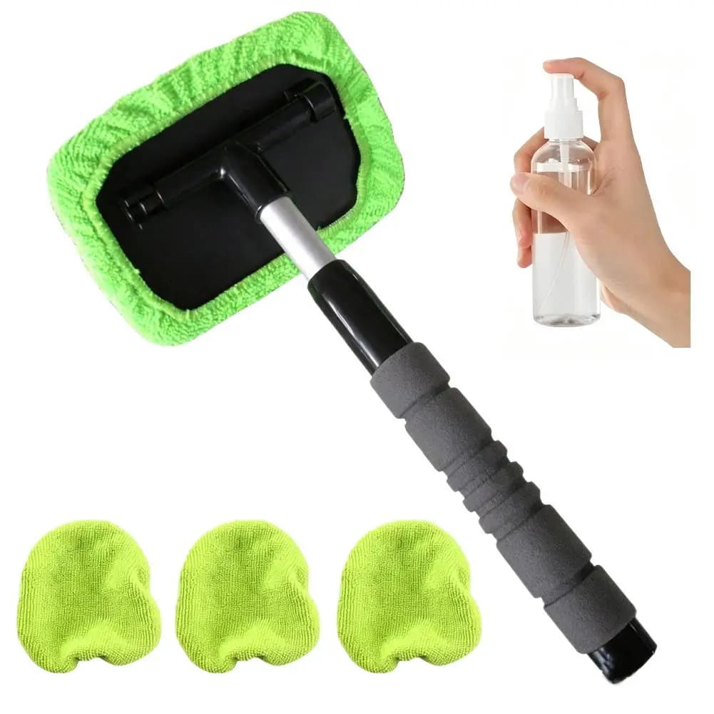 Éliminateur de buée pour vitres, nettoyeur de vitres télescopique, brosse de nettoyage pour pare-bri