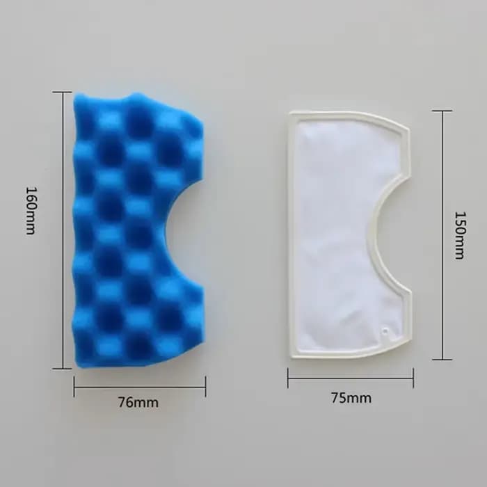 1 ensemble de filtre éponge bleu + 1 ensemble filtre Hepa poussière pour Samsung DJ63-00669A SC43-47