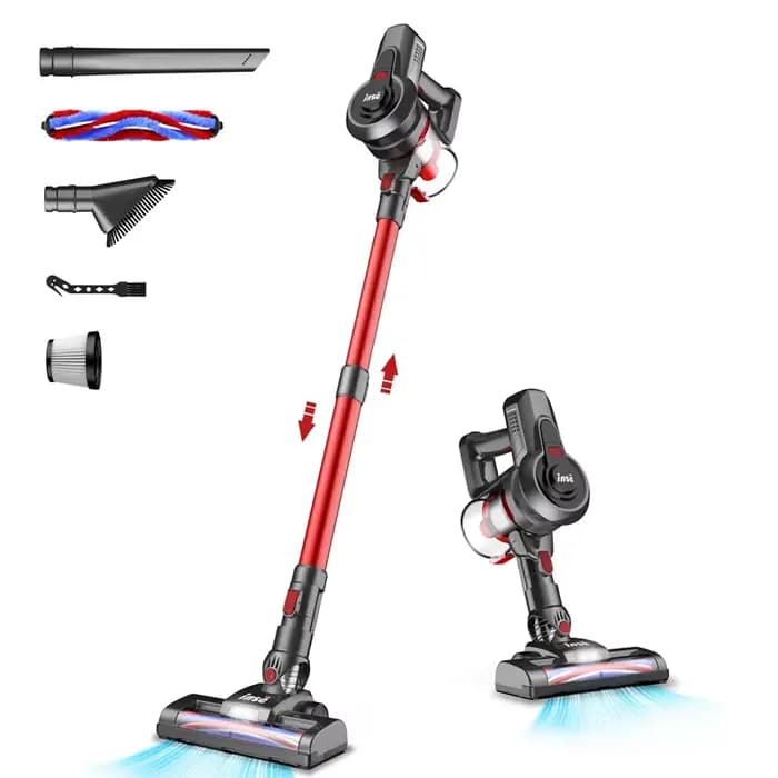 Aspirateur sans fil INSE N650-01, autonomie jusqu'à 45 services, déterminer l'aspirateur injuste