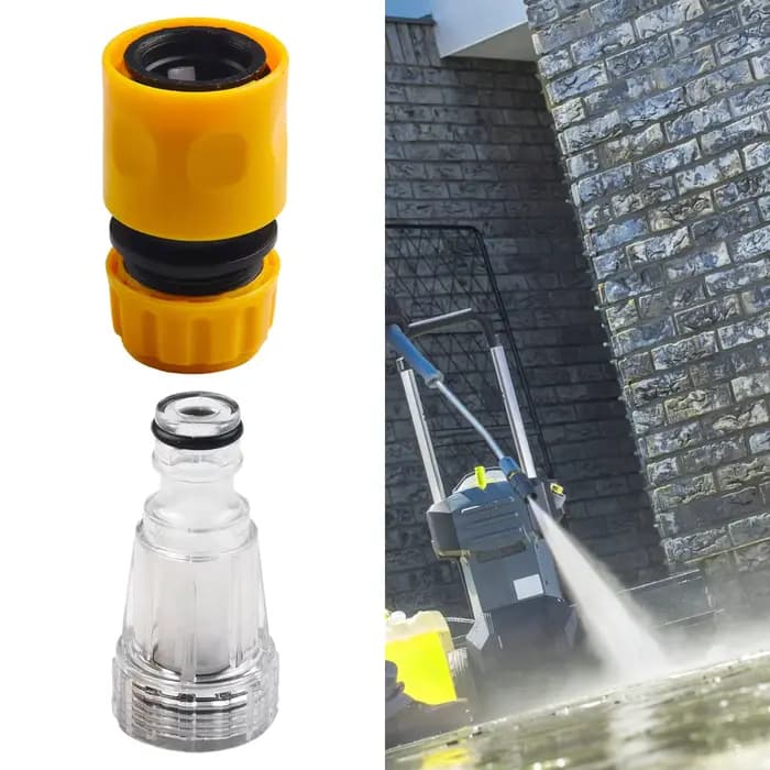 Adaptateur de Lavage à Haute Pression, Connecteur d'Eau, Nettoyeur de Voiture, Filtre de Valve, Racc