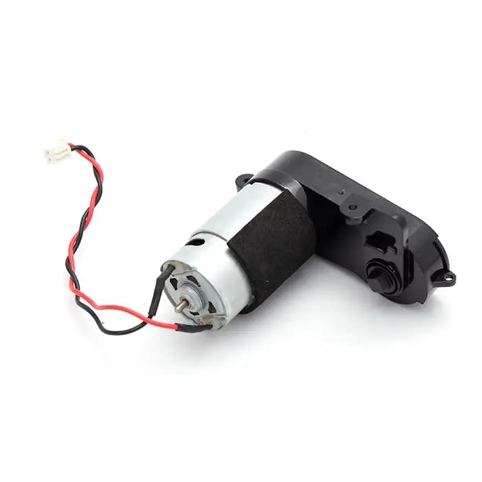 Moteur de robot aspirateur laveur de sols, appareil électroménager noir et argenté, installation fac