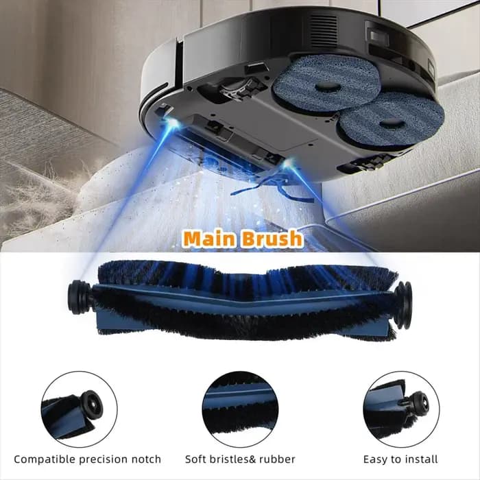 Précis-paquet de 22 accessoires pour aspirateur Robot Eufy X10 Pro Omni: brosses, filtres, tampons d