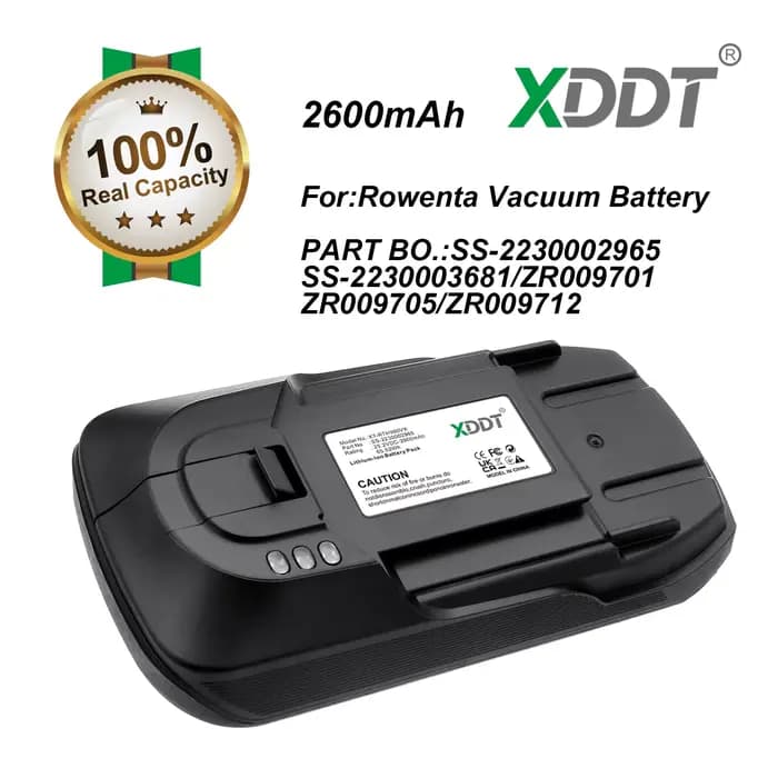 Batterie d'aspirateur 2600mAh pour Rowenta RH 9898 WO 4Q0,RH9811WO/4Q0,RH9812WO/4Q0,X-FORCE 11.60,RH