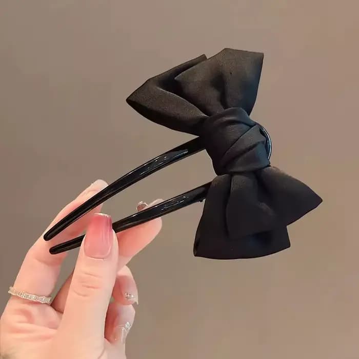 Pince à cheveux en forme de U avec nœud pour femmes, accessoire de usage quotidien pour filles, épin