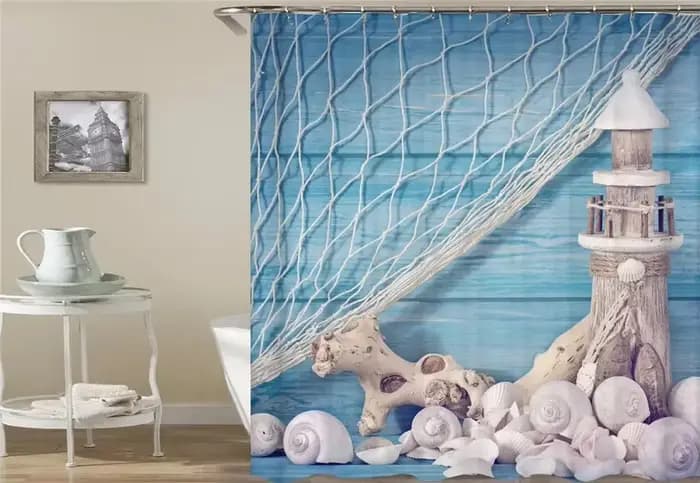 Rideau de bain imperméable 180x180cm, rideau de douche en tissu lavable pour salle de bain et maison