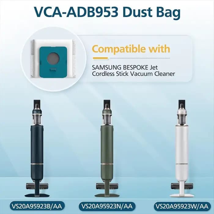 * AA60I sac d'aspirateur pour Samsung VCA-ADB95 nettoyeur de bâton sans fil à Jet sur mesure, VS20A9