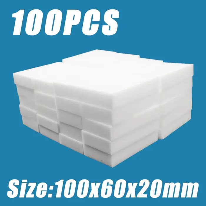 10/20/30/100 pièces éponge mélamine éponge magique gomme 10x6x2cm blanc éponges de nettoyage nettoya