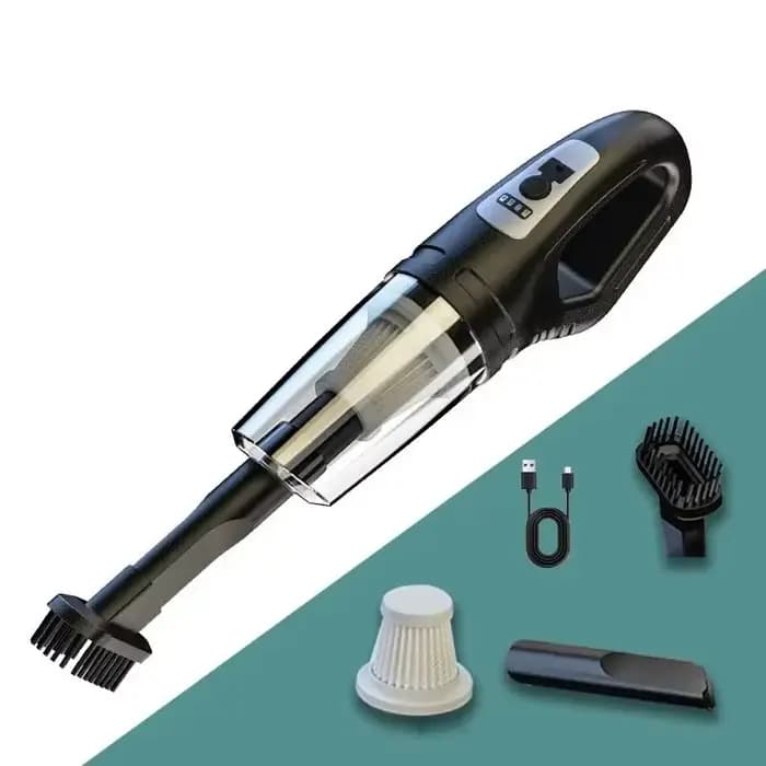 Aspirateur de voiture portable sans fil, rechargeable par USB, aspirateur à main puissant pour voitu