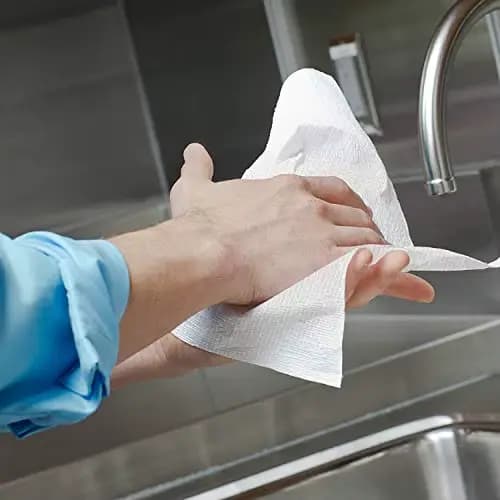 Serviettes en papier sec en tissu Zigzag | Double couche laminée | Pack de 3000 pièces