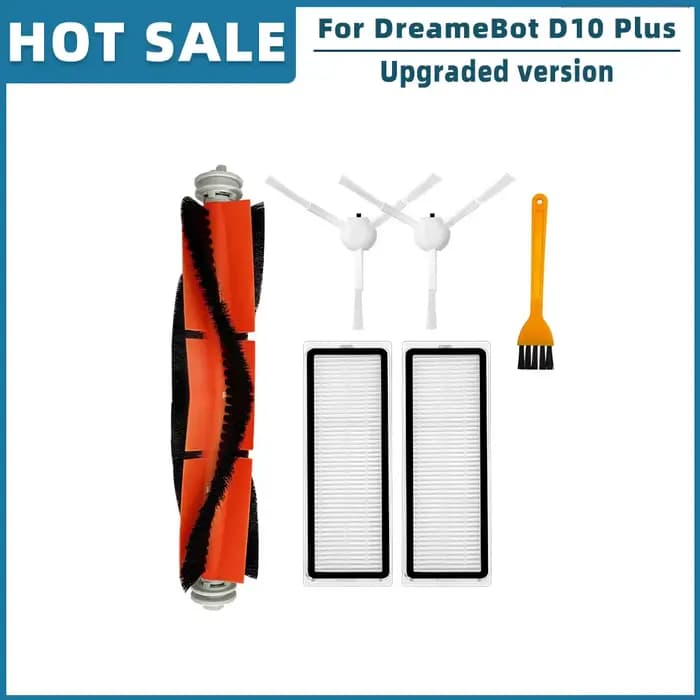 Brosse principale et latérale pour aspirateur robot Xiaomi Dreame Bot D10 Plus RLS3D, filtre Hepa, v