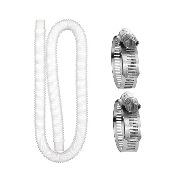 Tuyau de rechange bleu et blanc pour pompe de piscine hors sol, accessoire de 1 à 1/4 pouces, 1m, 1