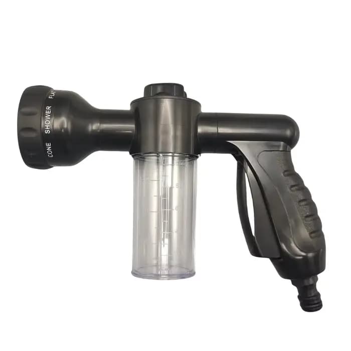 Pistolet à mousse haute pression 8 en 1 avec distributeur de savon pour lavage de voiture, arrosage
