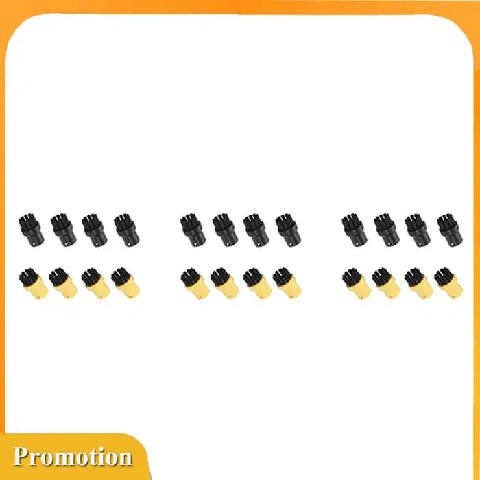 -A61K 24 paquets de brosses à poils de buse d'outil à main pour nettoyeur à vapeur Karcher SC1 SC2 S
