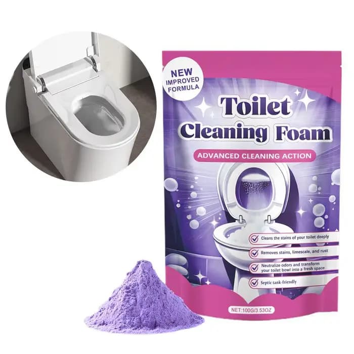 Nettoyant WC en poudre auto-activante, mousse miracle, détartrant puissant, détachant, poudre pour t