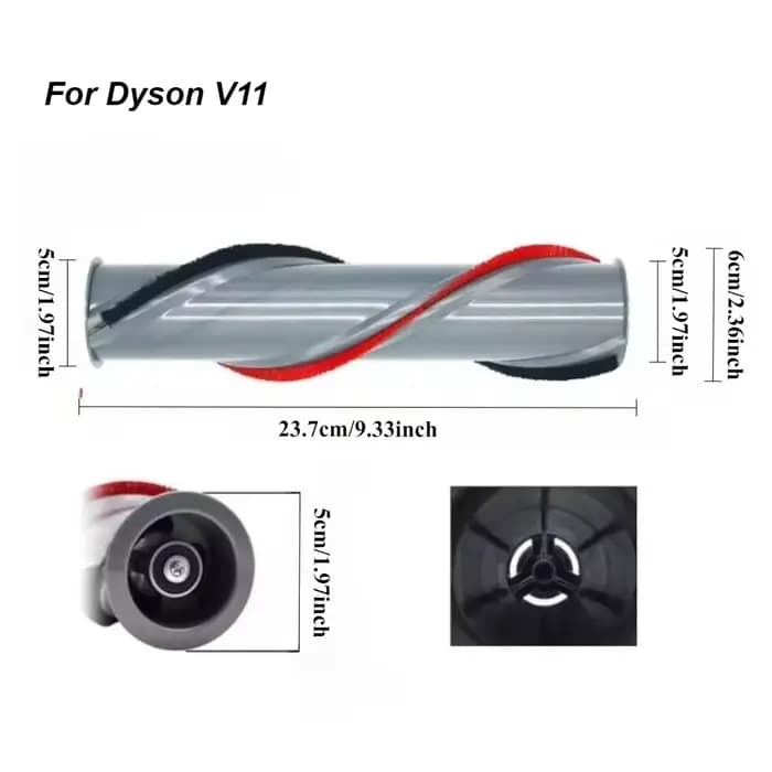 Tête de nettoyage à entraînement Direct Dyson, rouleau de brosse Anti-emmêlement, Compatible avec le