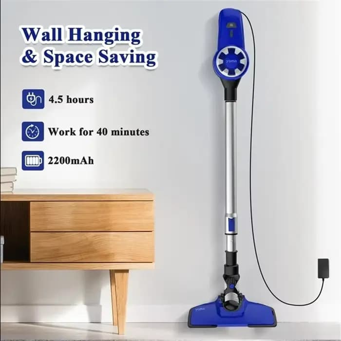 Yoma N3-Aspirateur sans fil ultra-léger, 17KPA, autonomie jusqu'à 40 minutes, aspirateur balai 6 en