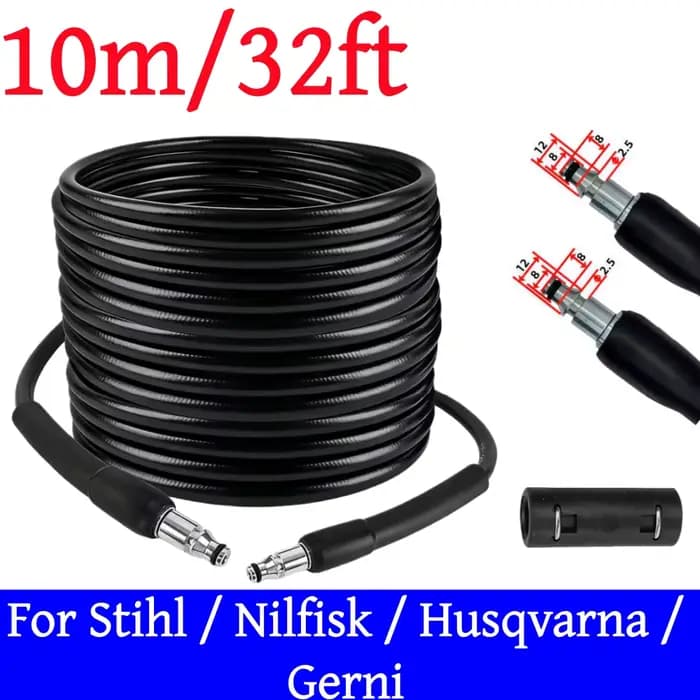 Tuyau de nettoyage à haute pression de 10 m/32 pieds, 6090 psi, tuyau de nettoyeur haute pression, t