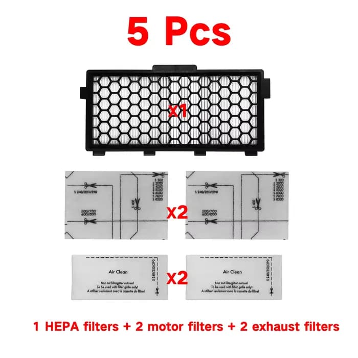 HOME TIMES Filtres de remplacement pour aspirateur Miele Guard M1, S1, L1 Series