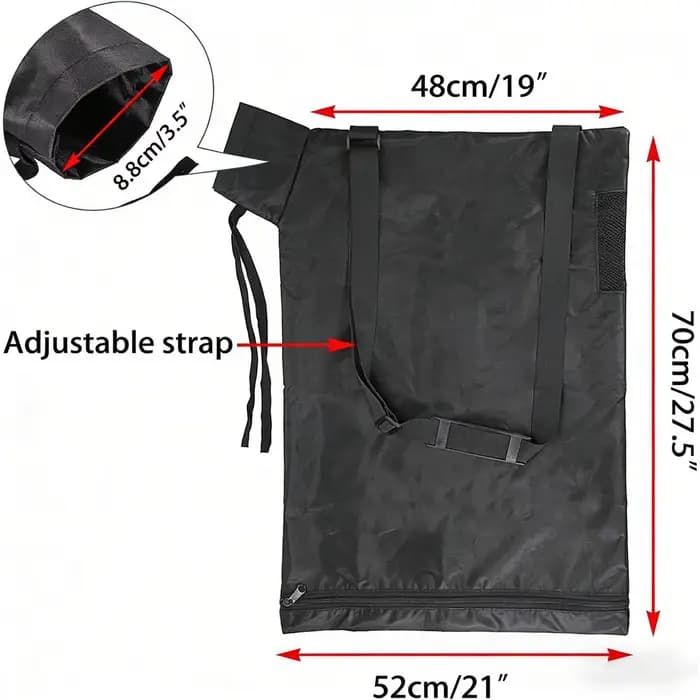 Sac de collecte de feuilles pour aspirateur souffleur, sac de collecte de feuilles imperméable et an