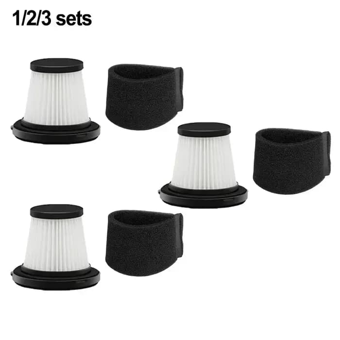 1/2/4 ensembles pour filtre Morse lavable et réutilisable pour accessoires d'aspirateur ménager Mors