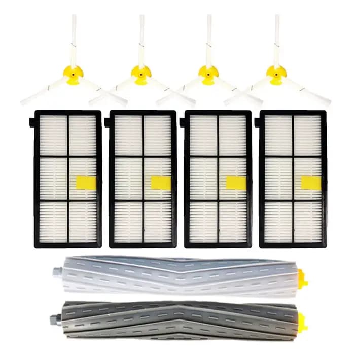 Boîte à poussière, filtre HEPA, brosses latérales principales pour iRobot Roomba 800 805 806 850 860