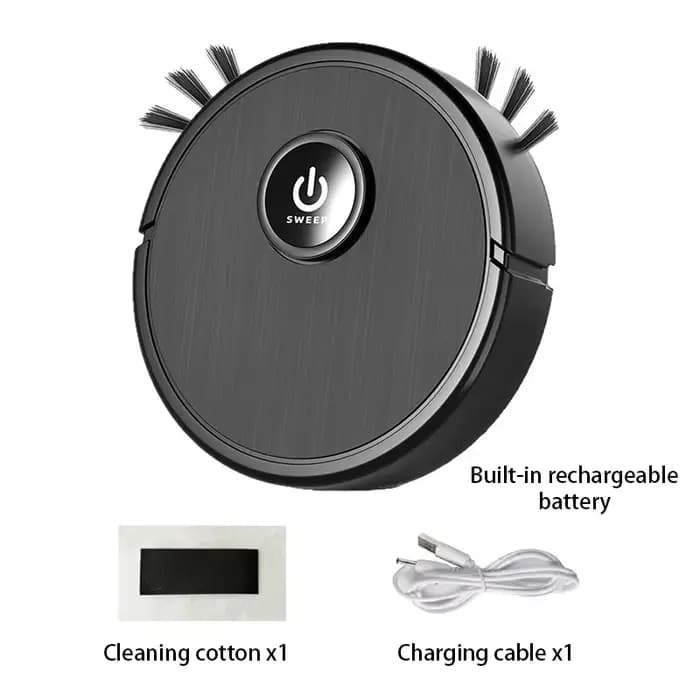 Aspirateur robot intelligent 3-en-1 Lenovo, aspiration puissante 6000Pa, balayage, lavage, chargemen