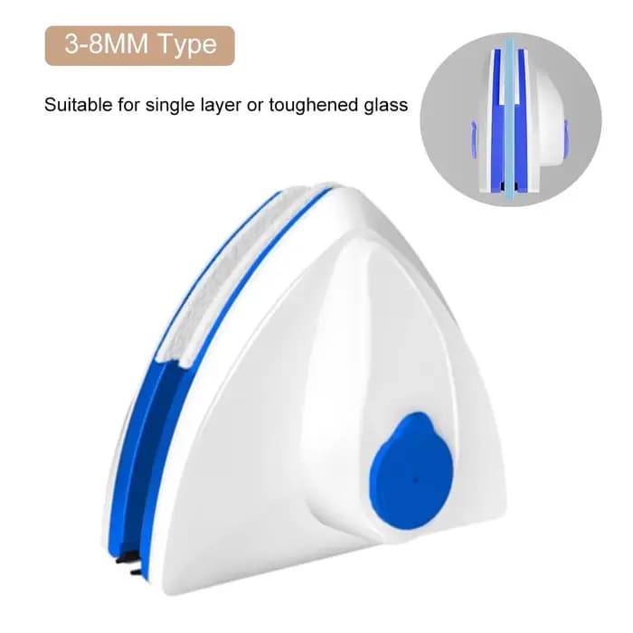 Nettoyeur de vitres magnétique Double vitrage, brosse de nettoyage de vitres de balcon, essuie-glace