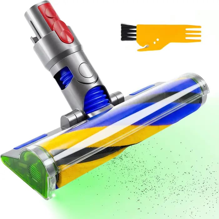 Tête de nettoyage optique LED V15 pour aspirateur Dyson V15 V11 V10 V8 V7, tête de nettoyage à roule
