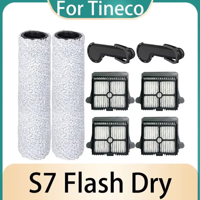 Rouleau pour Aspirateur à Sec Tineco Floor One S7 Flashdry, Accessoire de Remplacement, Brosse, Filt
