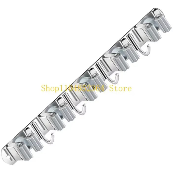 Support balais pratique 652F, support fonctionnel rangement pour vadrouille pour usage bureau