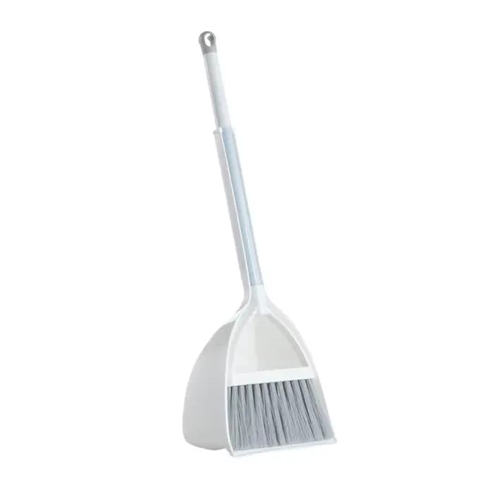 Combinaison blanche efficace de balai et de pelle à poussière pour le nettoyage de sol sans tache, e