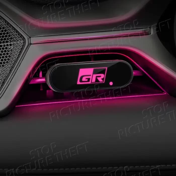 Désodorisant LED pour voiture, logo Toyota Gazdehors, emblème CorTrustHilux Yadditif Verso Camry, es