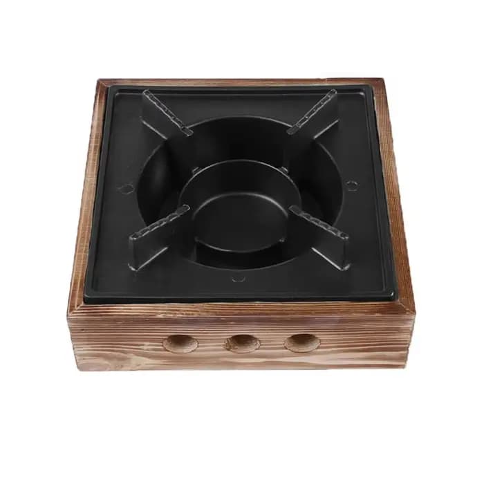 Four de cuisson portable multifonctionnel carré pour barbecue, idéal pour la cuisson à sec, les hot