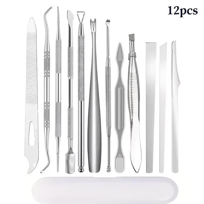 Kit de pédicure 12 pièces - Produits de soin des pieds - Outils portables pour salon de manucure à d