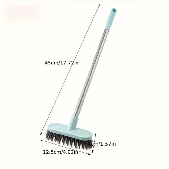 Brosse à récurer le sol avec manche long, brosse de pont à poils rigides, épurateur de sol en bois d
