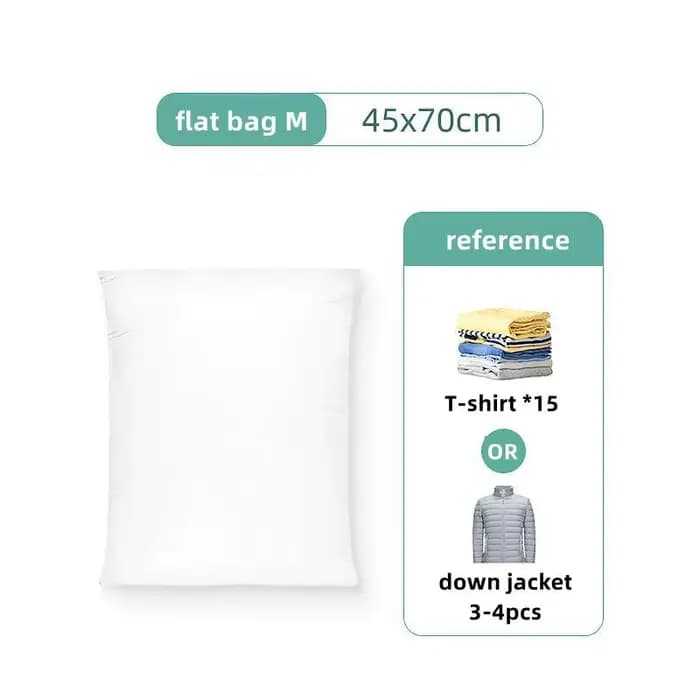 Aucune pompe requise sac de Compression sous vide pour ranger les vêtements sacs emballés vides orga