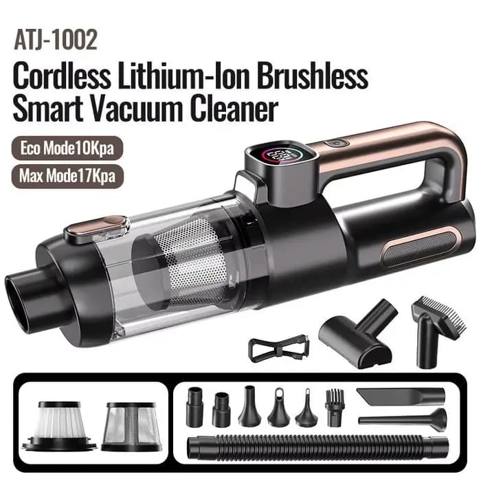 Aspirateur sans fil portable 17000PA haute puissance, forte aspiration, sans cordon, pour voiture et