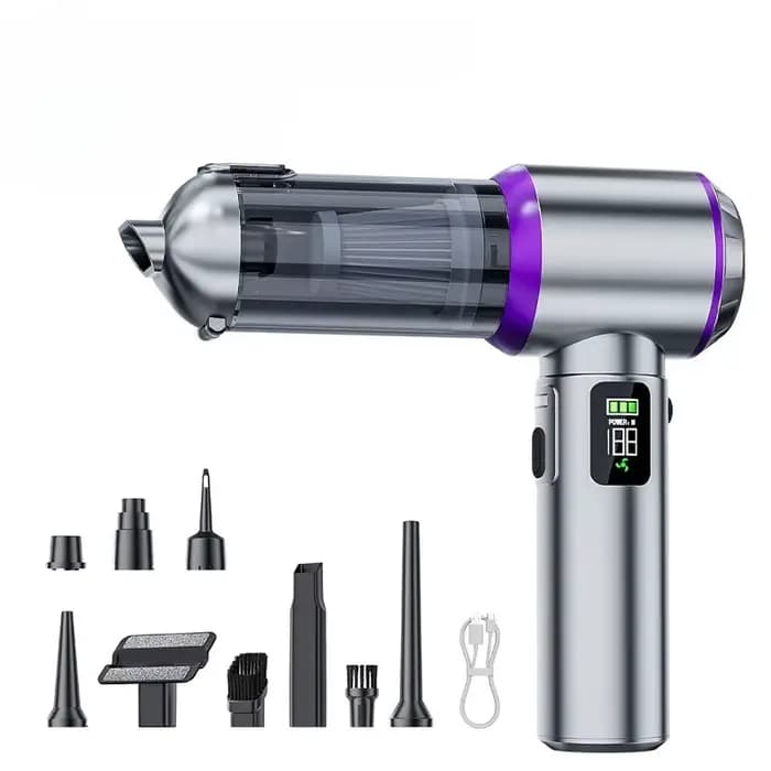 Aspirateur de voiture haute puissance, portable, sans fil, avec moteur sans balais, machine de netto