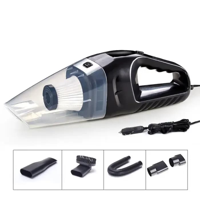 Aspirateur à main haute puissance 12V pour voiture, design avec prise allume-cigare, kit complet de