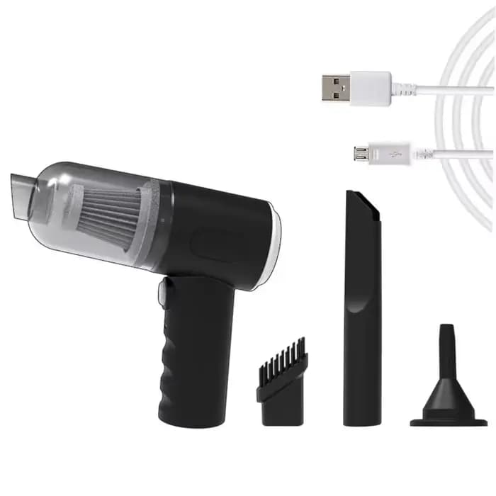 Aspirateur de voiture sans fil Portable, chargement USB, 1200mAh, Mini appareil de nettoyage domesti