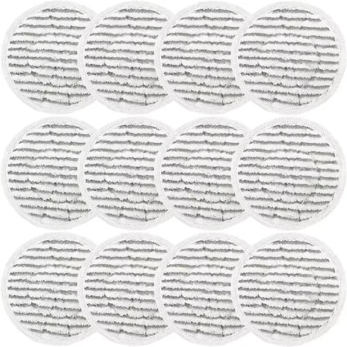 Lot de 12 tampons de rechange pour balai vapeur Shark, pour nettoyage et désinfection tout-en-un