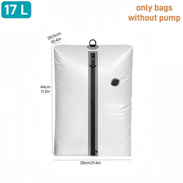 Sacs de rangement sous vide de voyage avec pompe à air, sacs de compression professionnels réutilisa