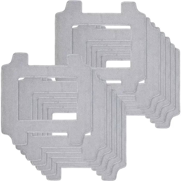 B64B-12 Pack Machine à laver chiffons de nettoyage en microfibre pour Ecovacs Winbot W2S/W2S Omni fe