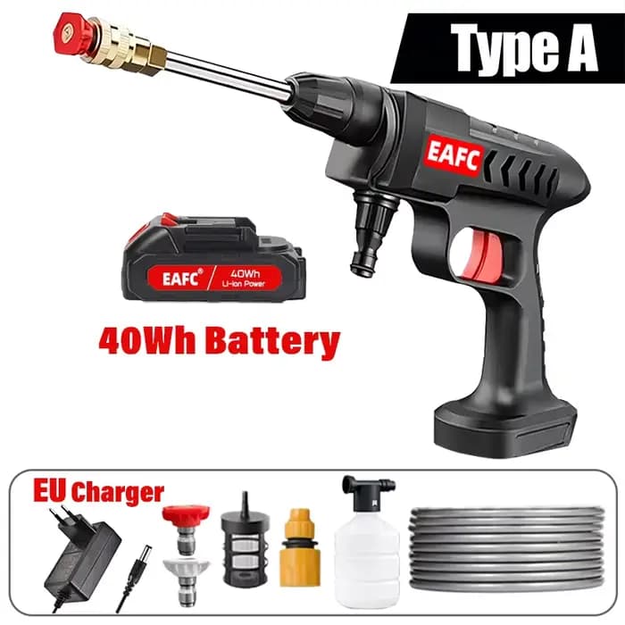 300W 60Bar sans fil haute pression lave-auto pistolet de lavage Auto propre générateur de mousse pis
