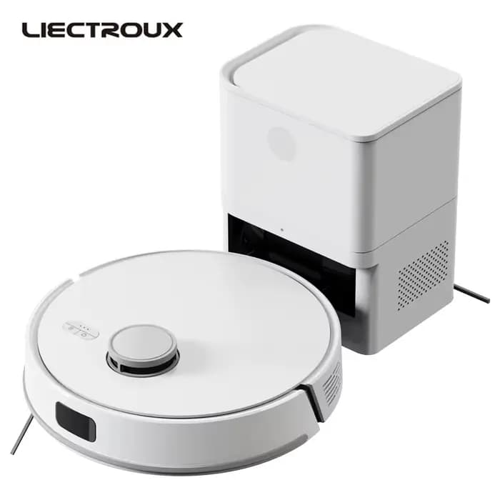 LDS robot aspirateur et mop combo Liectroux M70 Pro, nettoyage à sec et humide intelligent, avec sta