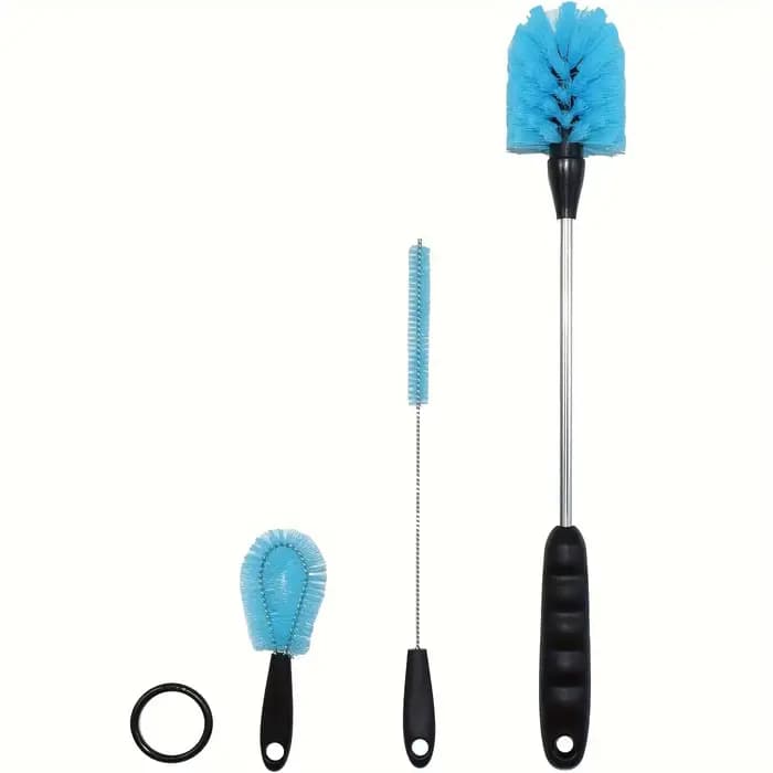 Ensemble de brosses pour bouteille d'eau en acier inoxydable 3 en 1 Brosse de nettoyage Brosse à lon